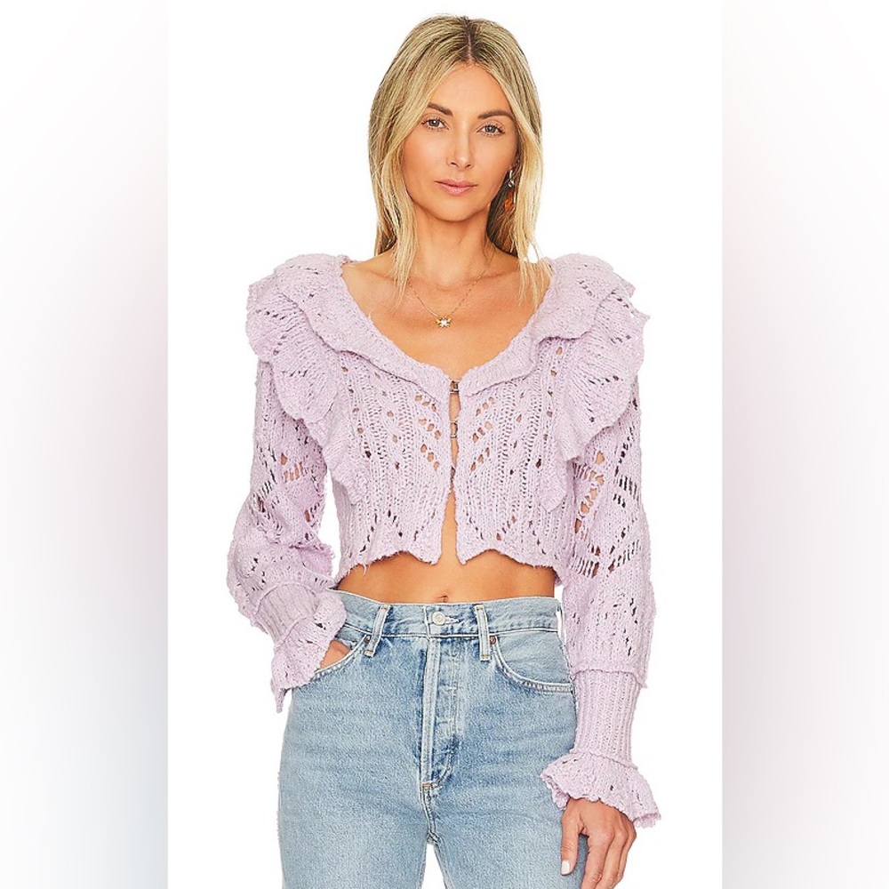 Free People Avery Crop Cardigan